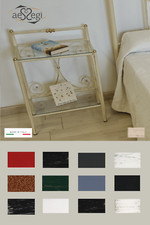 Comodino in ferro battuto Mimosa