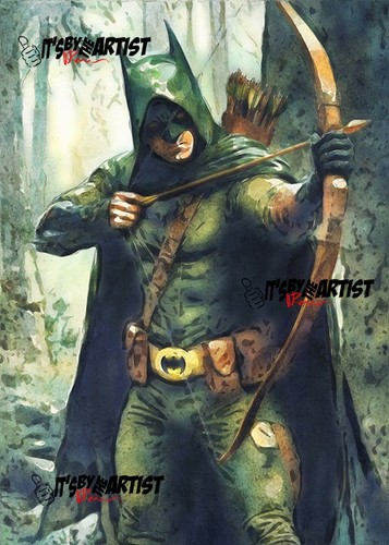 Schizzo aceo atc batman - batman,