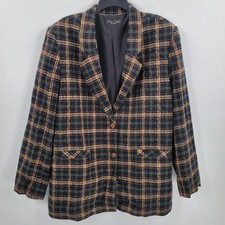 Giacca blazer donna ragazza alta a quadri taglia 20
