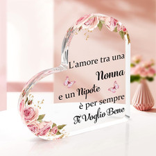 Regalo Nonna Regali Nonna Natale Acrilico Nonna Regali per Nonna Compleanno Rega