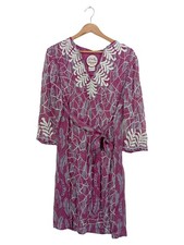 Abito casual donna Almatrichi taglia 46 viola casual ricamo