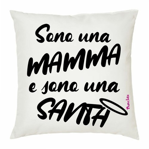 Cuscino 40x40 scritta sono una - scritta,