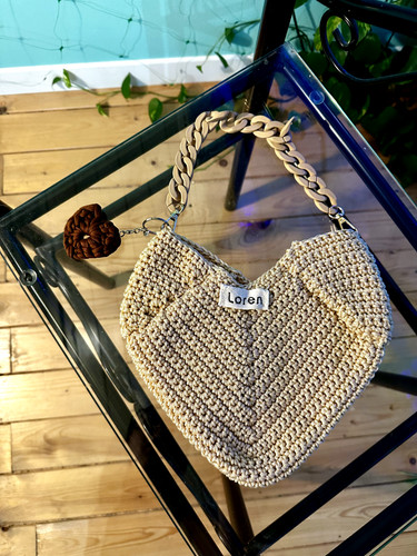 Borsa handmade all uncinetto - borsa, all'uncinetto