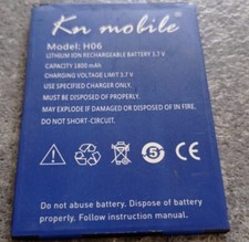 BATTERIA  KN MOBILE H06 LITIO RICARICABILE 1800mA 3.7V ORIGINALE KN MOBILE H06