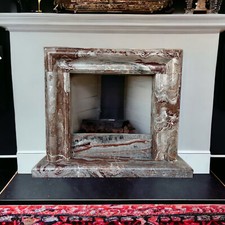 Caminetto in Marmo Arabescato