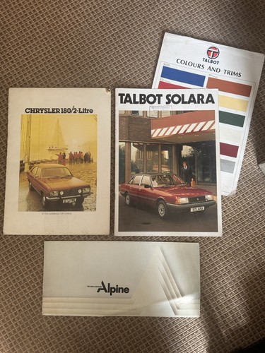 Chrysler 180 alpine talbot - &,