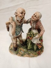 Statua Capodimonte con 2 vecchietti