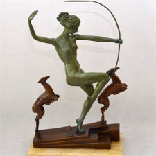 Statua bronzo donna donna
