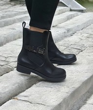 4US CESARE PACIOTTI STIVALETTO TACCO BASSO 4US006 STIVALETTI DONNA NERI BIKER