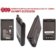 POLMAR PX-012HP PACCO BATTERIA ORIGINALE LI-ION 7.4V - 1500Mah PER NAVY-012/010/