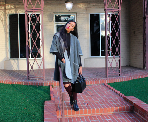 Cappotto poncho nuovo con - cappotto,