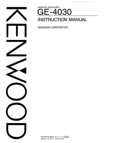 Kenwood ge4030 equalizzatore - ge4030,