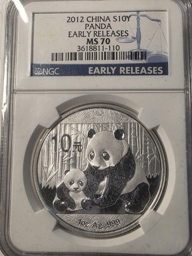 2012 argento cina yuan - argento, 10