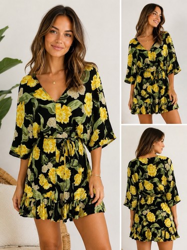 Zara boho floreale cravatta - boho,