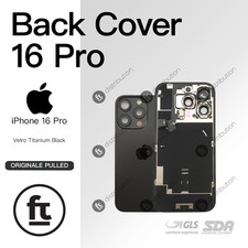 APPLE VETRO POSTERIORE IPHONE 16 PRO TITANIUM BLACK ORIGINALE PULLED BACK COVER