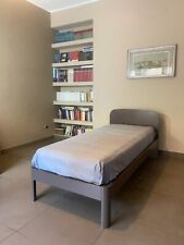 Letto Singolo, Designer, Usato , Colore Moro , Rete A Doghe, Materasso Lattice