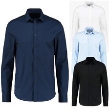 Camicia Uomo Slim Fit Celeste