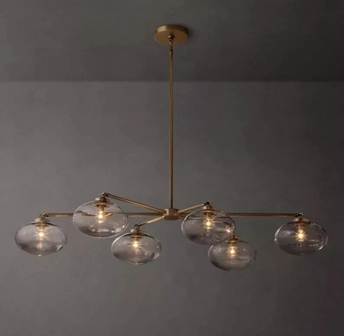 Lampadario moderno ottone 6 - moderno,
