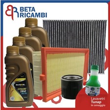 Kit Tagliando Fiat 500L 1.4 88KW 120CV 3 Filtri Aria 4 L Olio 5W40 Siroil GPL