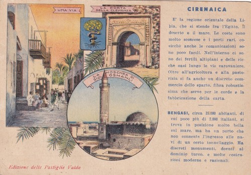 Cartolina militare cirenaica - militare, ,cirenaica