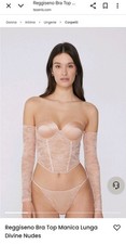 Tezenis Reggiseno Bra Top Manica Lunga + Perizoma Divine Nudes Taglia 2b S