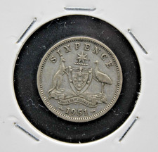 Moneta 1951 Australia 6 Pence Giorgio VI (C.00)