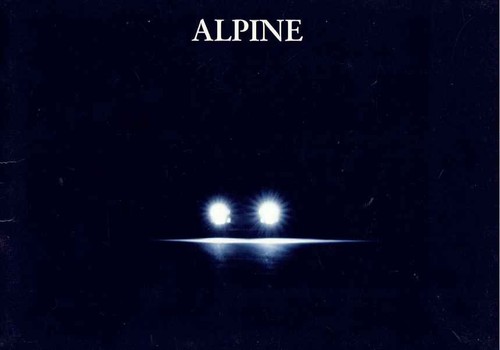 Catalogue brochure alpine a610 - catalogue,