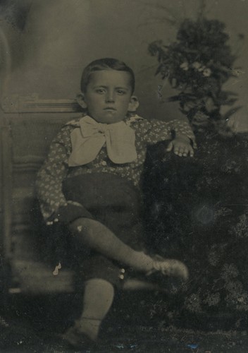 Antique foto tintype bimbi - foto,