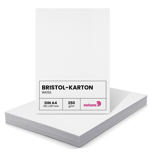 Cartoncino bristol bianco - bristol, a4