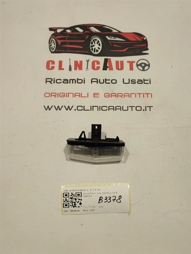 Fanale luce targa per - targa, toyota