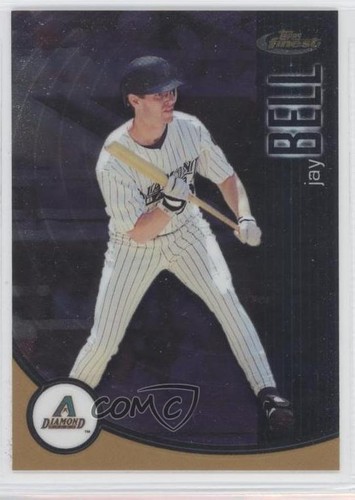2001 topps finest jay bell - topps,