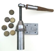 TORCHIO MANUALE MECCANICO IN ACCIAIO PER PASTA CON 7 PIASTRE IN BRONZO BIGOLARO