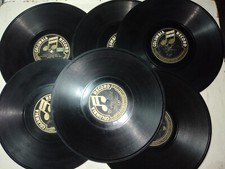 6 ANTICHI DISCHI IN BACHELITE