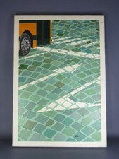 ALVARO CATTANEO OLIO SU TELA 70X100 PAVE' VERDE MILANO OPERA FIRMATA