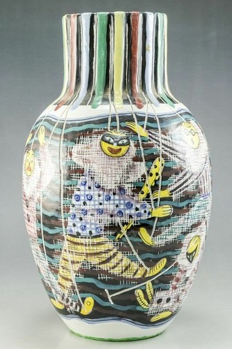 Vaso ceramica dipinto a - vaso,