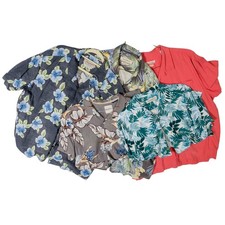 Lotto Di 4 Camicie Da Spiaggia In Seta Tommy Bahama Uomo 2XL XXL + 1 Grande