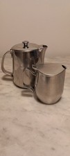 Lattiera e Theiera Teiera Inox  Alfra Alessi Anni 60 Buone Condizioni 