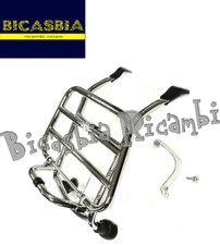 9595 - PORTAPACCHI ANTERIORE CROMATO VESPA 125 250 300 GTS SUPER