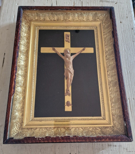 Quadro con crocefisso legno - in,
