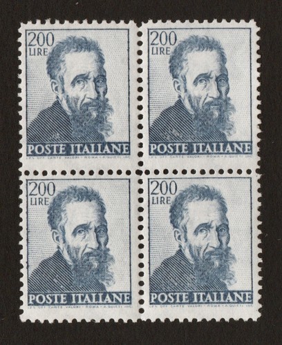 Quartina 200 lire michelangelo - lire,