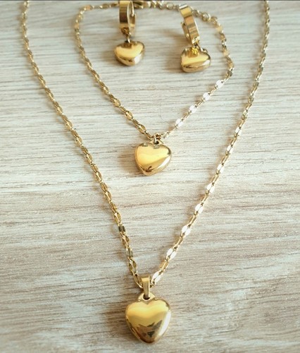 Set bigiotteria acciaio - set,