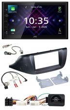 JVC DAB 2DIN Volante Bluetooth USB Autoradio per Kia Ceed dal 2012 Nero senza S