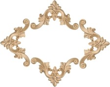 4 pezzi applique legno