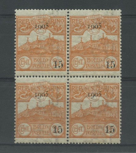 San marino 1905 15c - 1905, 20c