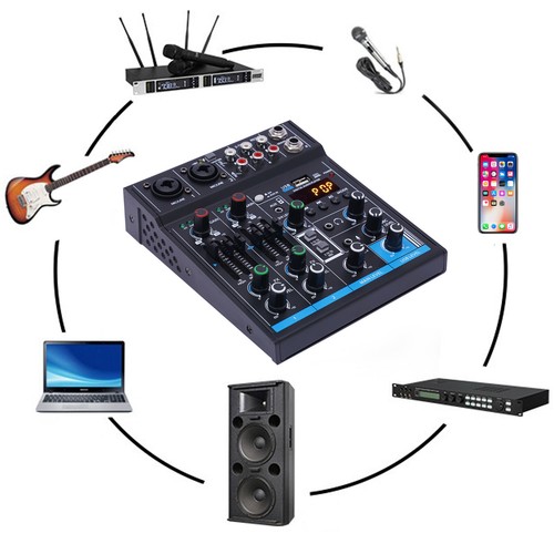 Mixer bluetooth canali - 4, usb