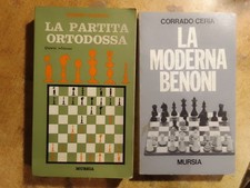 2 RARI LIBRI DI ' SCACCHI ' : ' LA PARTITA ORTODOSSA ' + LA MODERNA BENONI '