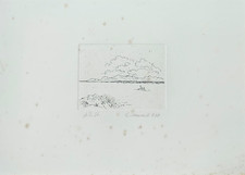 Giovanni Omiccioli Acquaforte Incisione 1969 Firmata Prova Autore Scuola Romana
