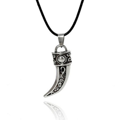 Collana pendente dente lupo - collana,