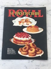 VECCHIO LIBRO DI CUCINA ROYAL IL PASTICCERE 1930 OLD BOOKLET
