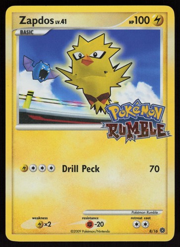 Zapdos pokemon rumble - zapdos, 8/16